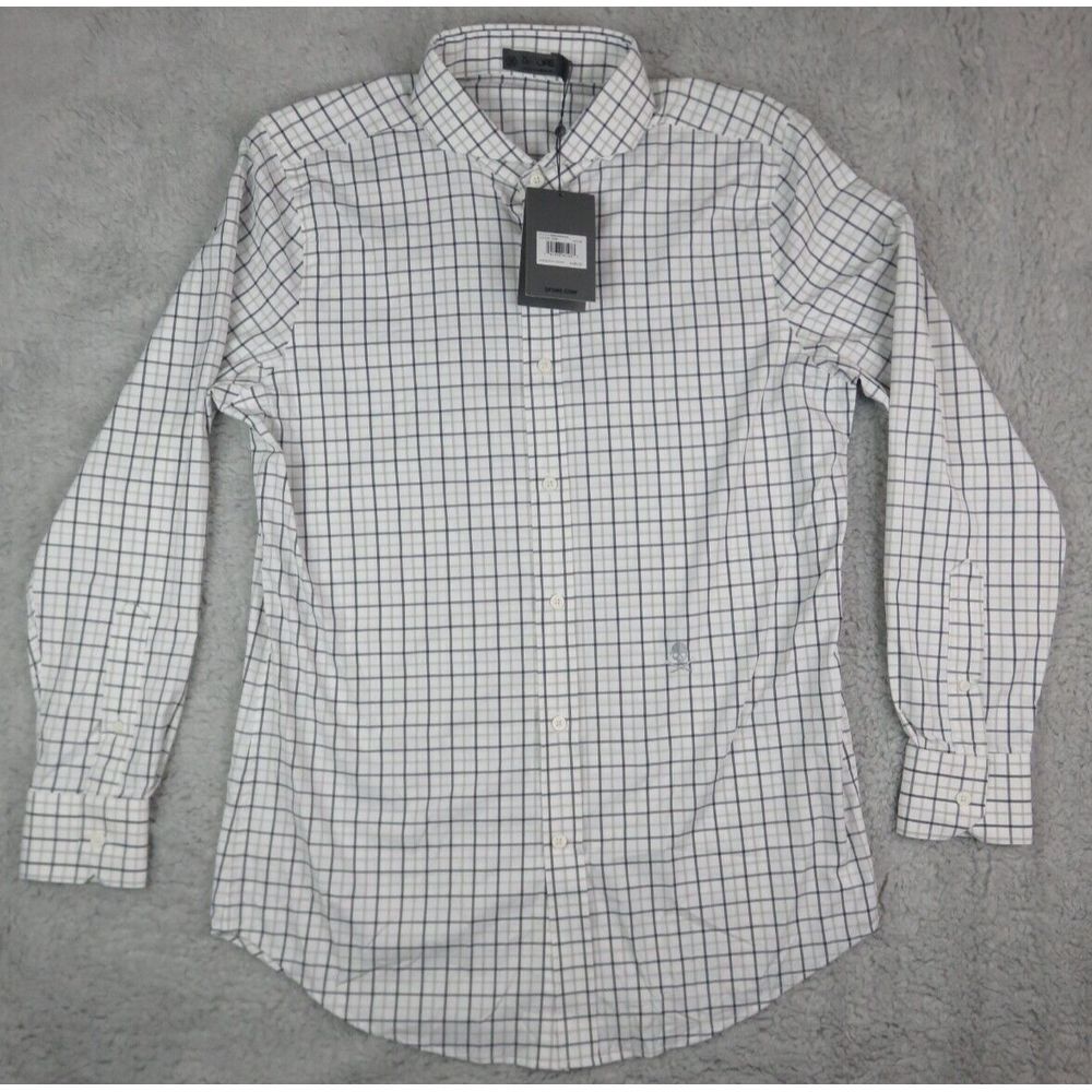 Mens G Fore G4 Performance Fabric Tattersall Button Front Shirt Size M‎ $185 New